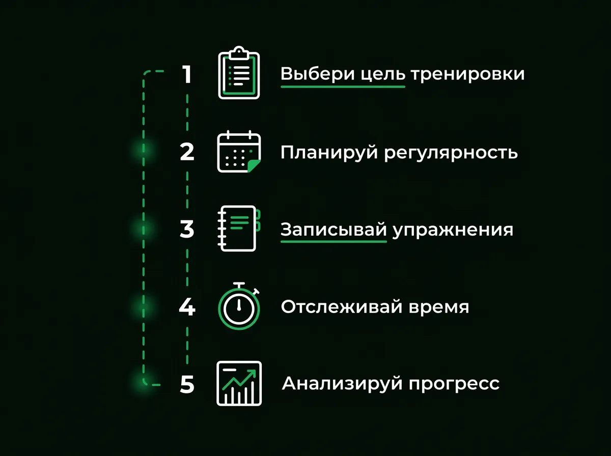 Дневник тренировок с нуля: пошаговый старт для новичков