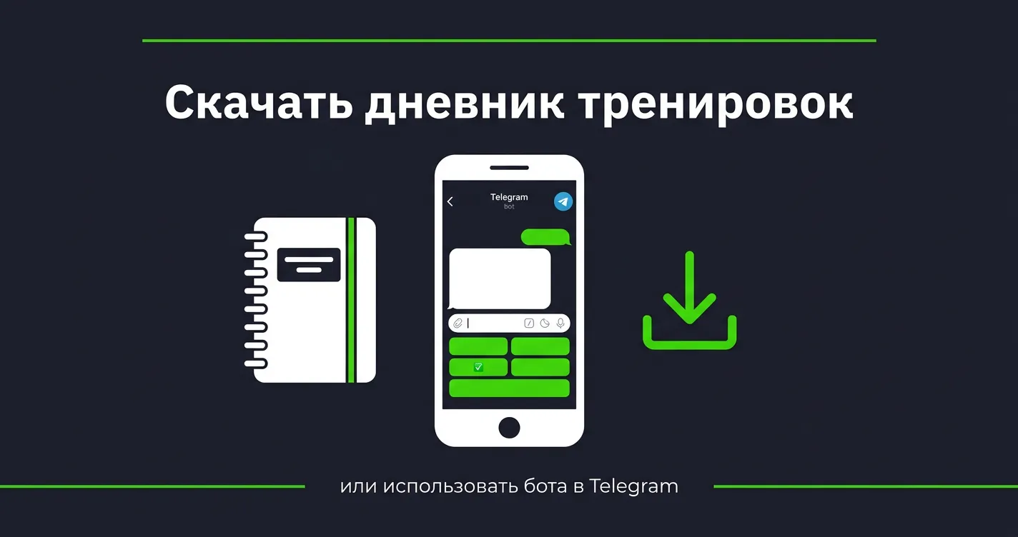 Как скачать дневник тренировок или использовать бота в Telegram