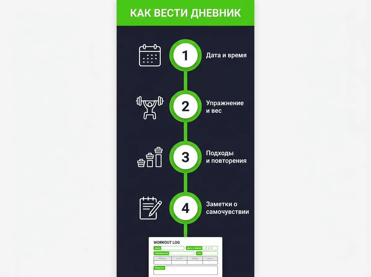Как вести дневник тренировок: полный гид для новичков и опытных атлетов