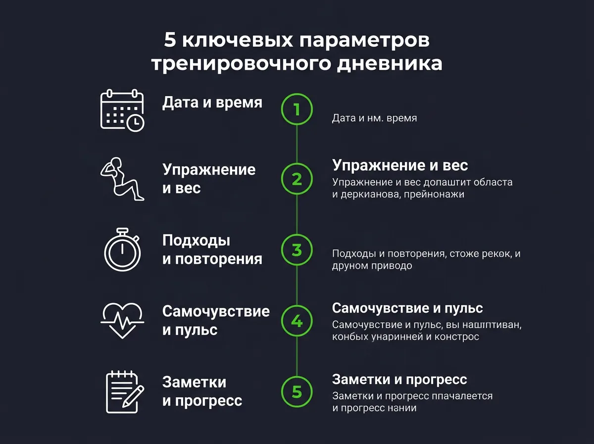 Ведём дневник тренировок правильно: что и как записывать